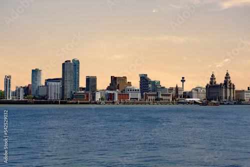 The famous Liverpool Skyline as seen from across the River Mersey in New Brighton. © NW_Photographer