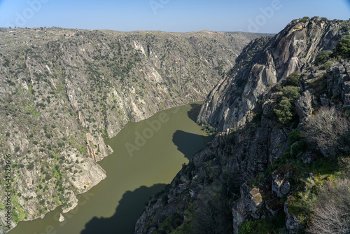 Arribes del Duero (Douro gorges) cliffs in Salamanca. photo