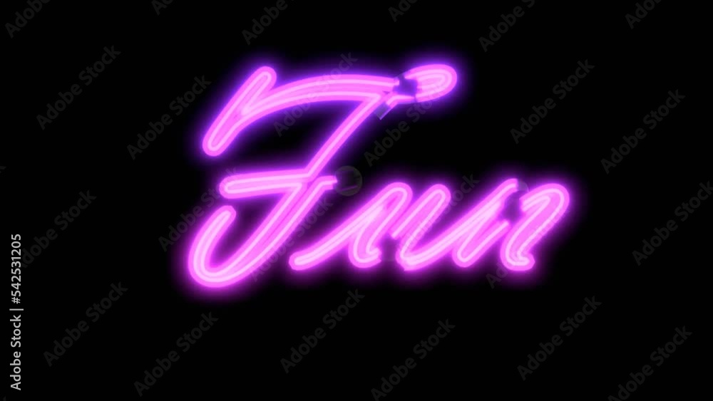Neon script word Themed Font Fun Neon script word Themed Font Fun