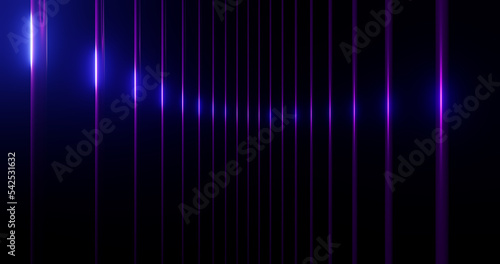 Render with purple light on vertical stripes