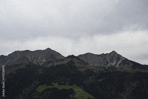 clouds over the mountains