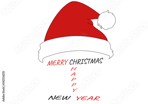 christmas card with santa claus