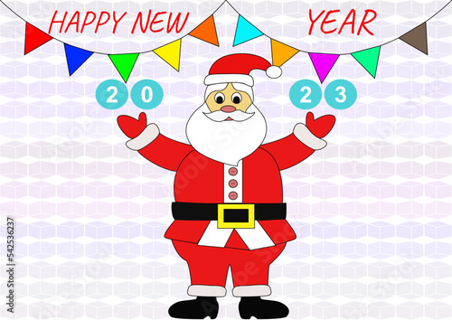 santa claus and new year