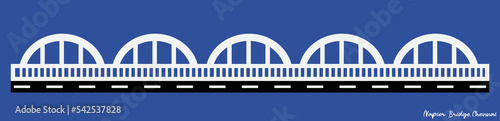 Chennai Napier bridge vector illustration