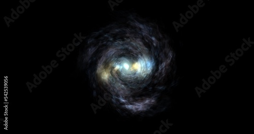 footage galaxy, space of a portal, a magical door, an entrance, a moving circle of particles and dots on a black. abstract animated portal made of particles. motion graphics. futuristic blurry effect.