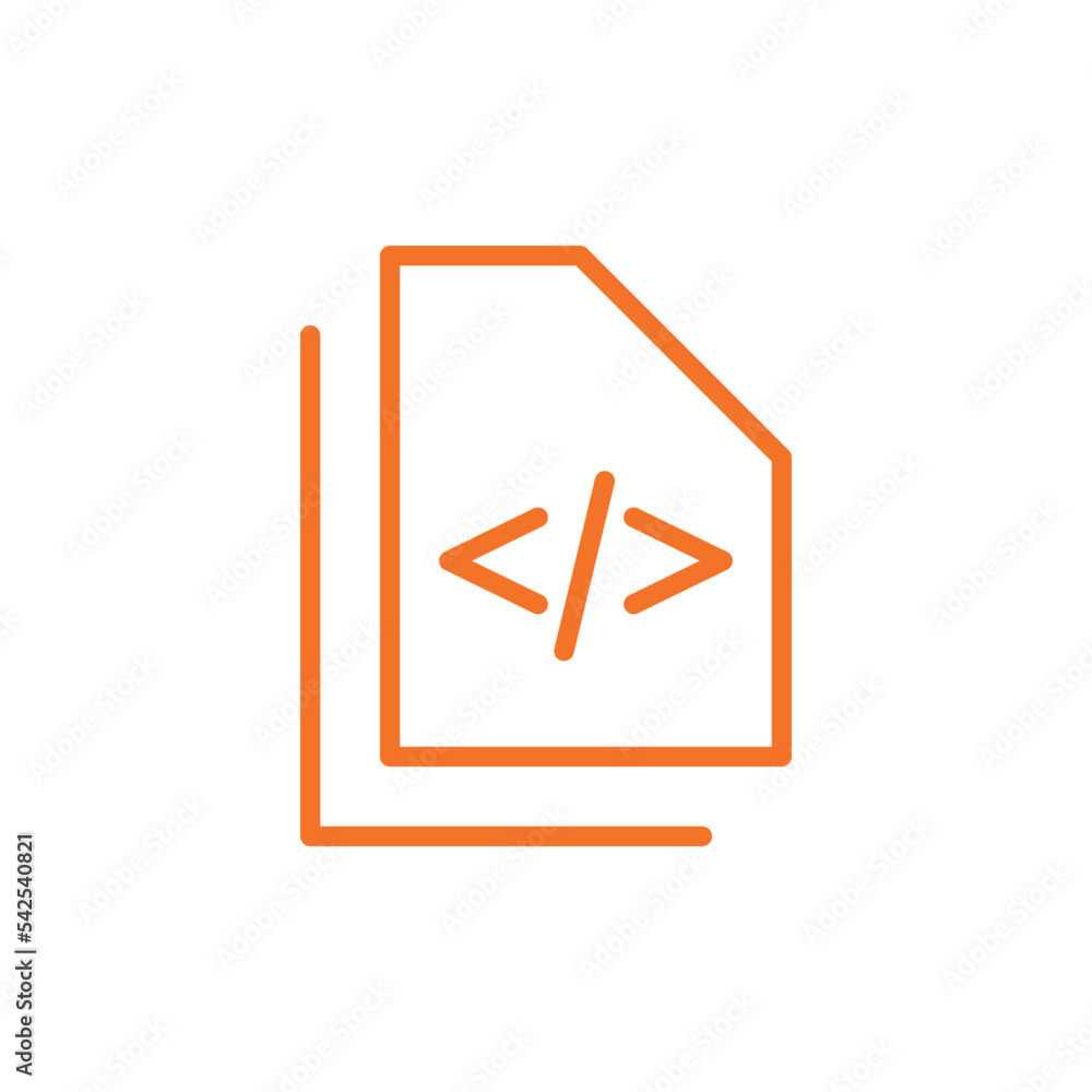 Code programming icon logo design template vector isolated Code programming icon logo design template vector isolated