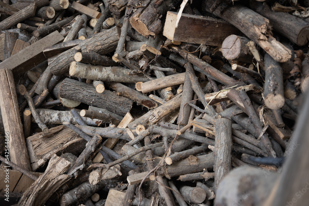 Stock of firewood for heating the house. Global crisis and price rise. Heating home with firewood. Stock of firewood for heating the house. Global crisis and price rise. Heating home with firewood.