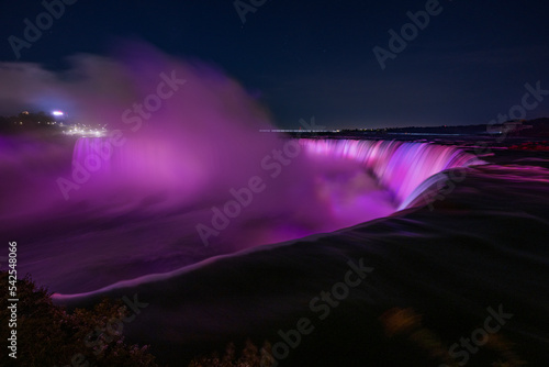 Niagara Falls at night LED lightshow
