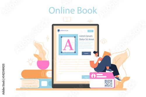 Librarian online service or platform. Library staff cataloging and sorting