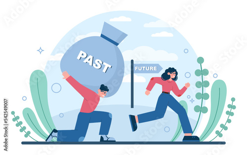 Fixation on the past concept. Character can't let go their past