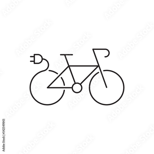 Electric Bike Concept Design. Vector Illustration. photo