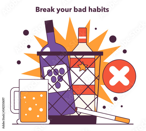 Break your bad habits to decrease your spendings. Risk management