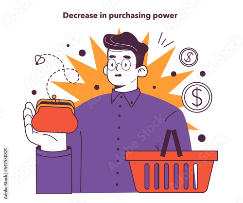 Recession effect. Decrease in purchasing power is a significant, widespread,