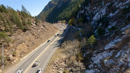 Curving Mountain Road