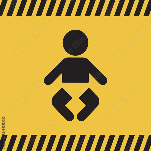 Logo bébé à bord.