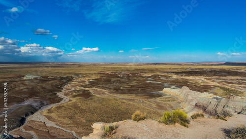 Beautiful Petrified Forest National Park Landscape in March