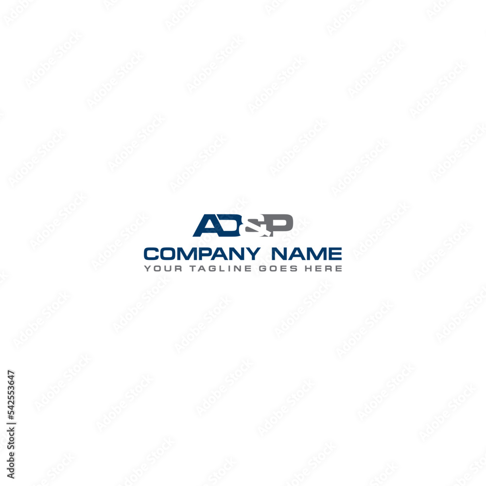 Letters ADP logo design template