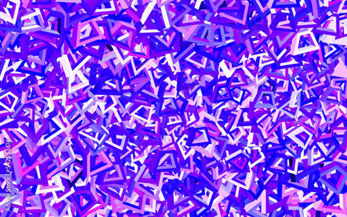 Light Purple, Pink vector template with chaotic shapes.