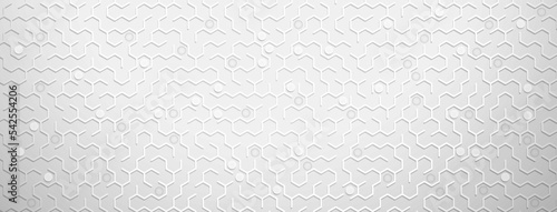 Fotografiet Abstract background with maze pattern in gray colors
