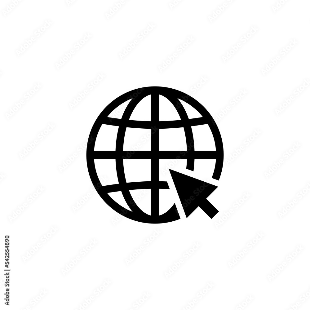 Web icon vector illustration. go to web sign and symbol. web click icon. Global search icon Web icon vector illustration. go to web sign and symbol. web click icon. Global search icon