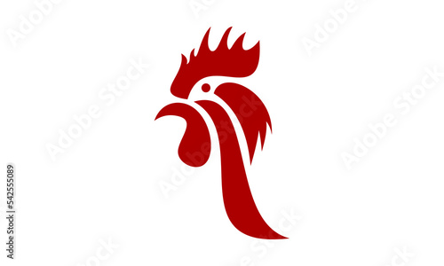 logo chicken head vector
