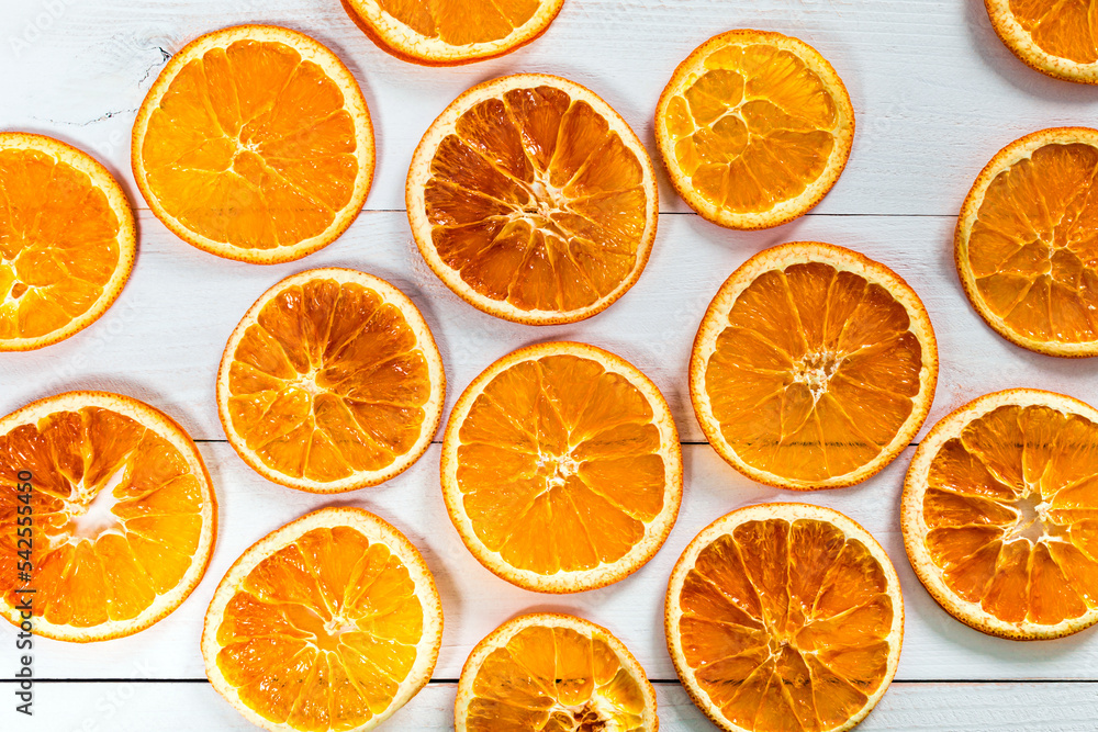 Dry Oranges Slices Snack. Dry Oranges for Christmas Decorations. Selective focus. Dry Oranges Slices Snack. Dry Oranges for Christmas Decorations. Selective focus.