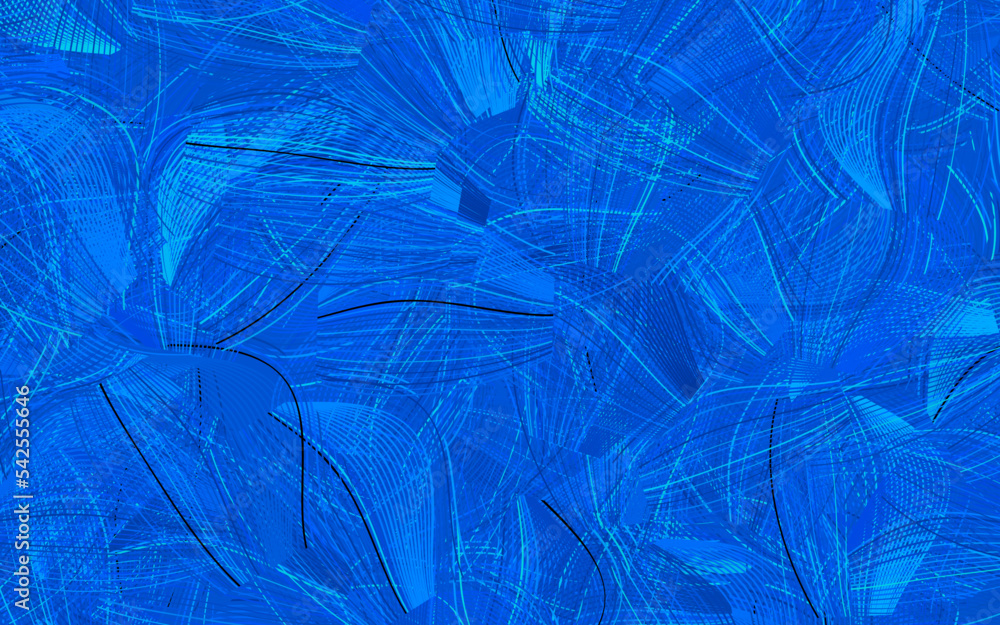 Obraz premium Light BLUE vector texture with abstract forms.