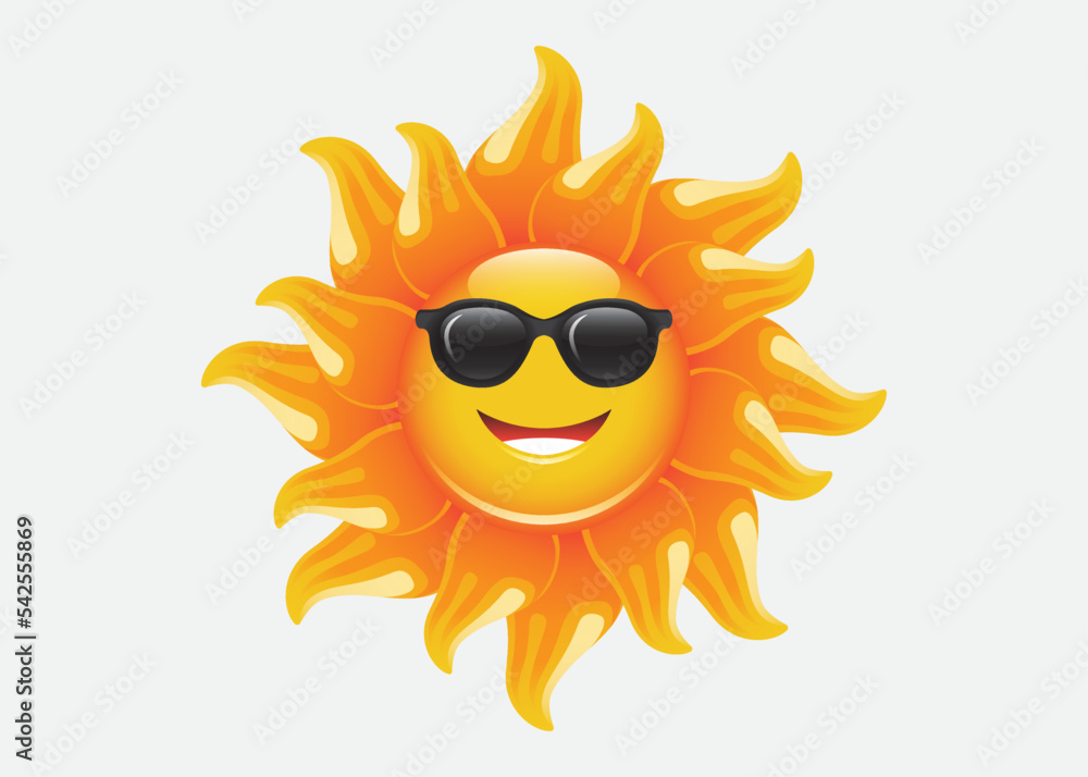 Smiling Yellow sun cartoon Vector Mascot Character
Smiling Yellow sun cartoon Vector Mascot Character