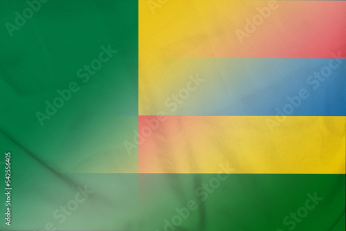 Benin and Mauritius national flag transborder contract MUS BEN
