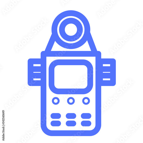 light meter metering photography photo line icon
