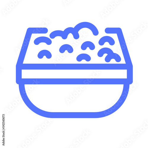 litter tray sandbox cat pet line icon