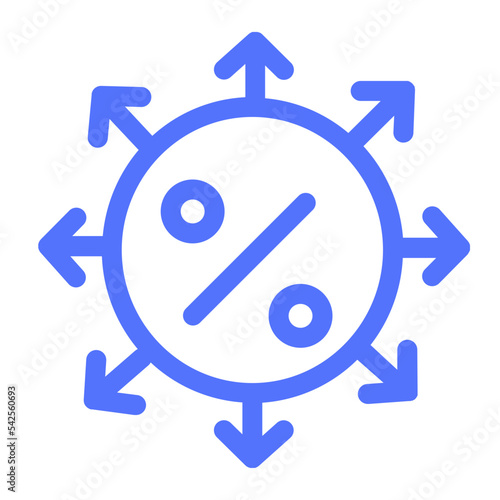 loan investment multiple choice finance line icon