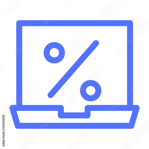 banking website credit finance line icon