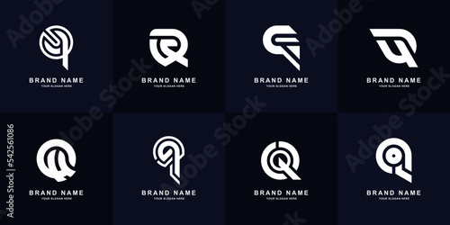 Collection letter Q monogram logo design