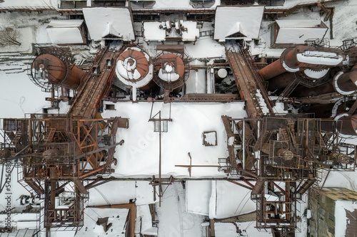 Demidov's old plant in Nizhny Tagil, Russia. Aerial view photo