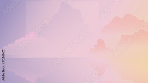 Beautiful view of sunset over peaceful and cool tropical ocean with amazing clouds