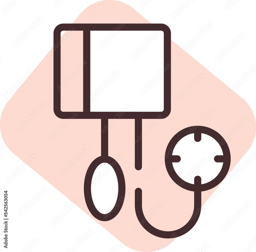 Blood pressure device, icon, vector on white background. Blood pressure device, icon, vector on white background.