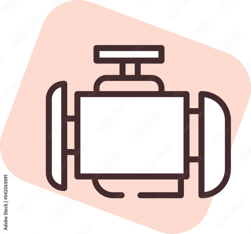 Car engine, icon, vector on white background. Car engine, icon, vector on white background.