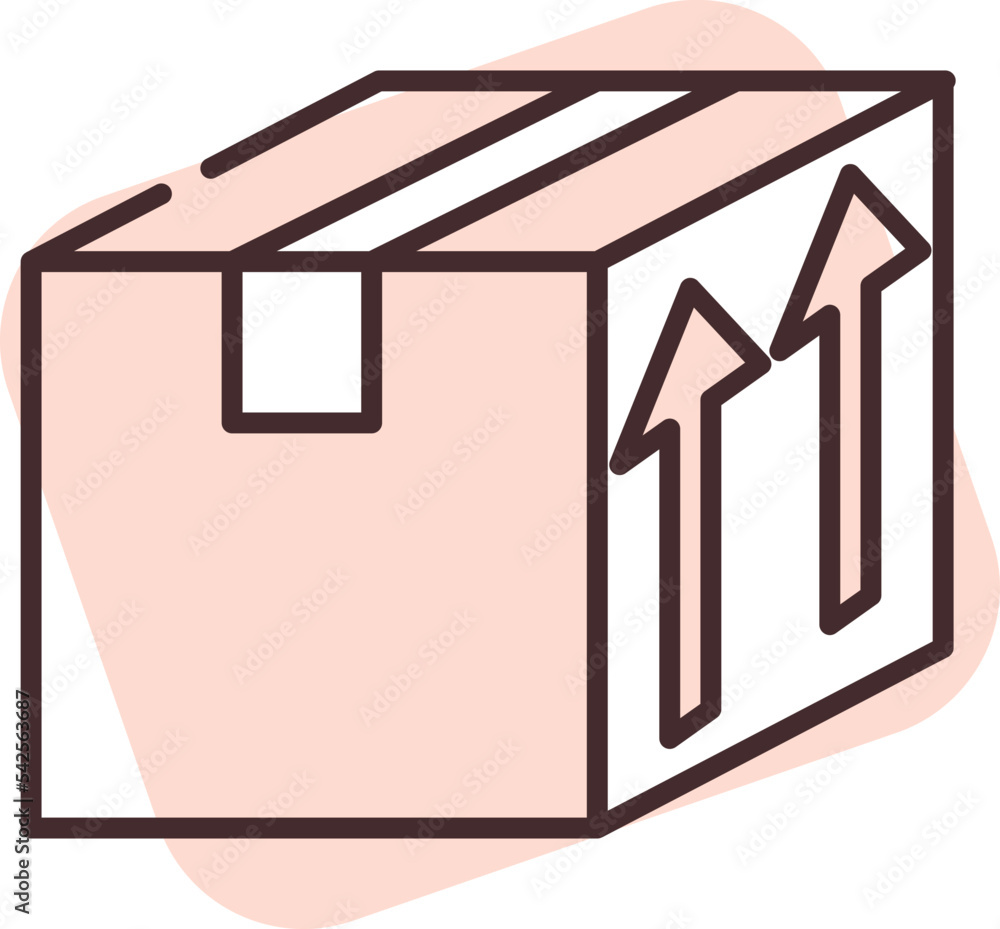 Delivery parcle, icon, vector on white background. Delivery parcle, icon, vector on white background.