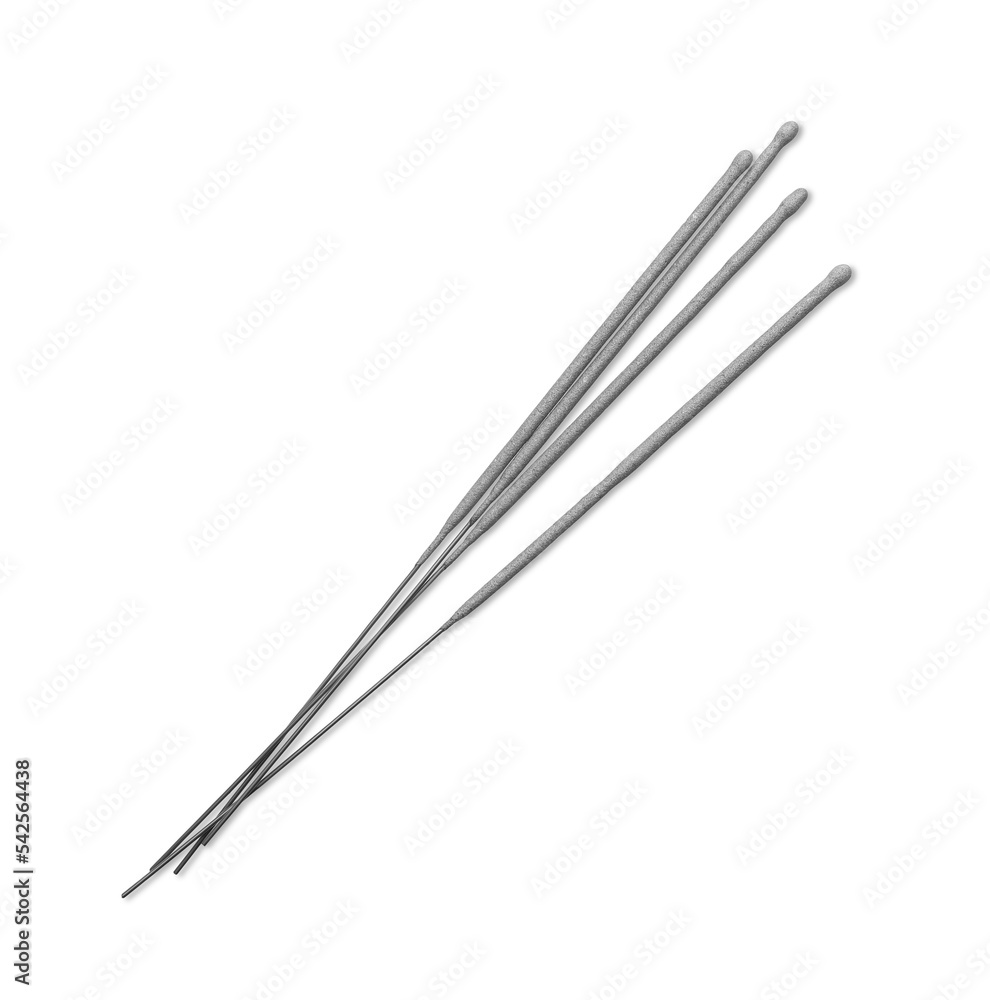 Many new sparkler sticks on white background Many new sparkler sticks on white background