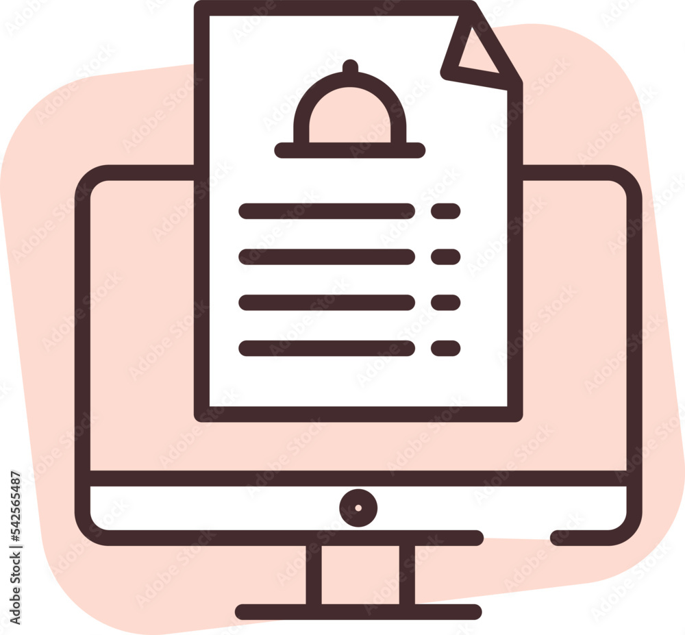 Food shippment menu, icon, vector on white background. Food shippment menu, icon, vector on white background.