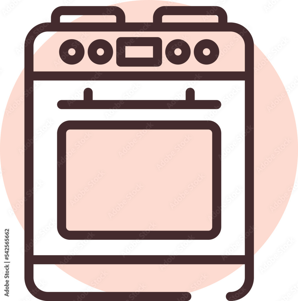 Home supplies oven, icon, vector on white background. Home supplies oven, icon, vector on white background.