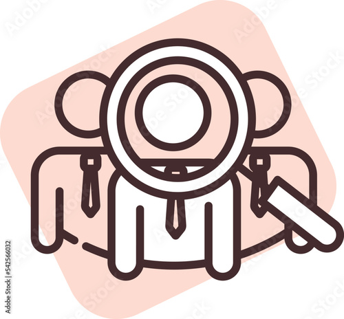 People best candidate, icon, vector on white background.