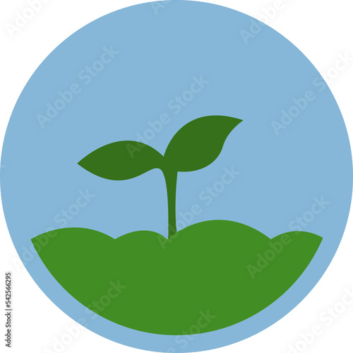 Rural life seeds, icon, vector on white background.