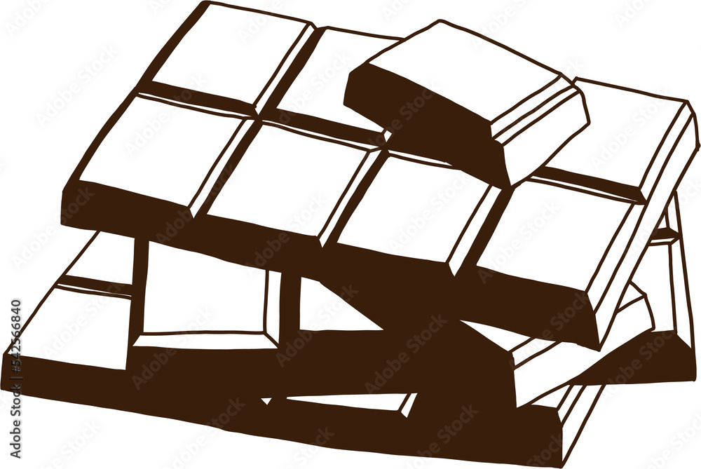 doodling freehand outline sketch drawing of a chocolate bar. doodling freehand outline sketch drawing of a chocolate bar.