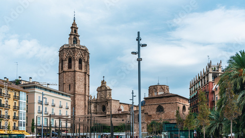Miguelete Tower, Valencia Cathedral, Plaza de la Reina, Valencia, Spain, Europe photo