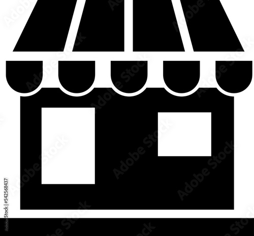 store icon glyph style design vector illustration on white background..eps