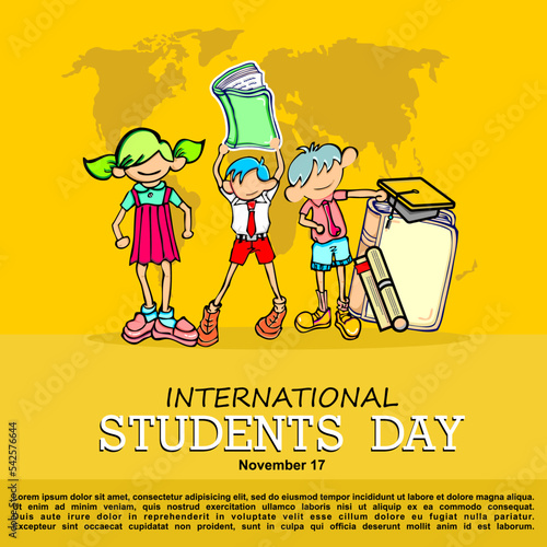International Students Day, poster and banner, 17 November