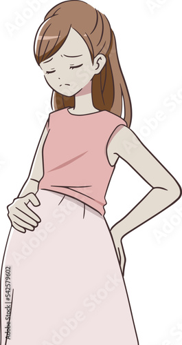 腰痛に悩む妊婦