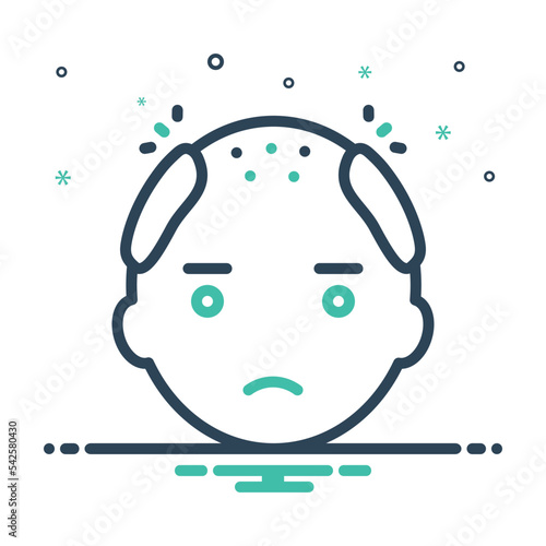 Mix icon for bald